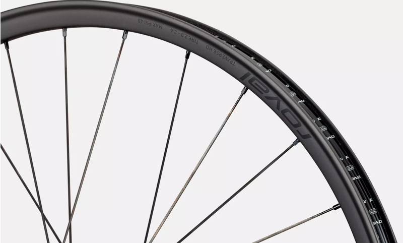 Roval Traverse HD 240 6B 29in Front Wheel in Carbon/Black -3